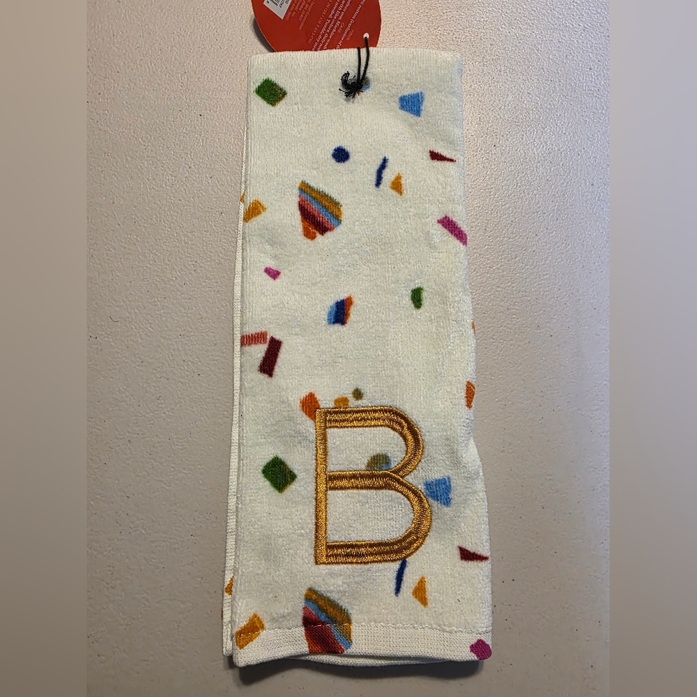 OPALHOUSE Monogram Letter "B" Hand Towel 100% Cotton Festive Party 15” x 25” NWT
